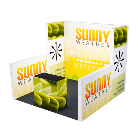 10x10 size trade show booth example