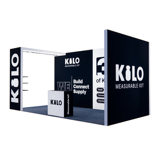 10x20 size trade show booth example