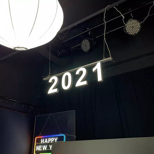 Removable LED Front Lit Number Display & Illuminated Channel Letter Signs | Track installation LED Signage