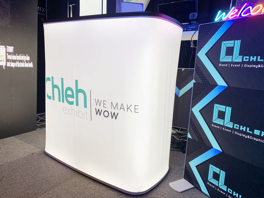 Fast Build Your Exhibition Booth With Collapsible Trade Show Counters and Portable Display Kits