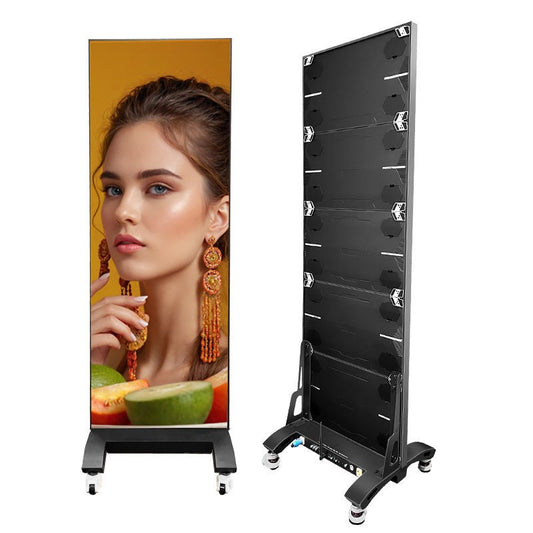 Economical Large Foldable Poster LED Screen Stand For Exhibition And Retail Shop Use CL - LED