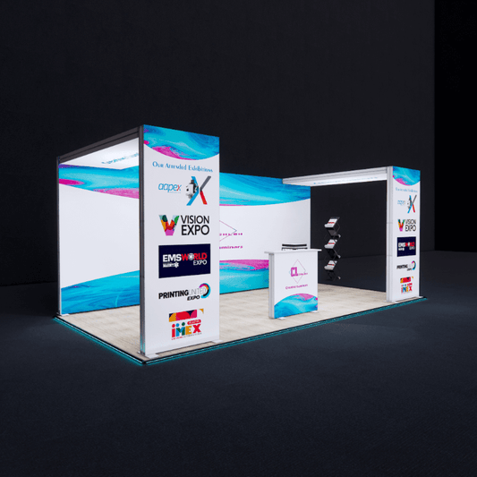 Creative Luminars Portable Exhibition Display 10X20 with Backlit