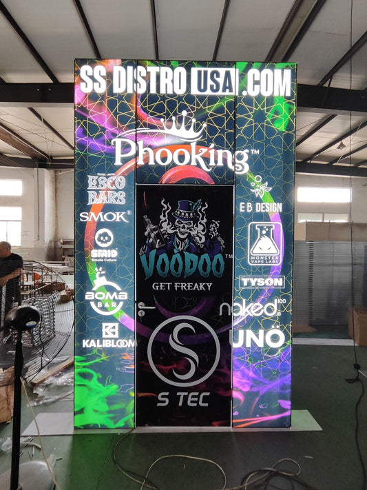Customize LED Lighting Exhibition Booth With A Trade Show Closet