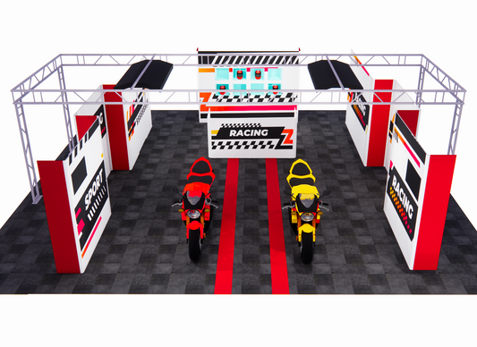 Custom Modular Pit Garage Walling for MotoGP, WorldSBK, Isle of Man TT