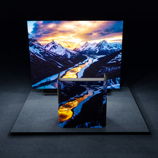 10 Minutes Setup LED Video Wall & Counter for 10X10 Trade Show Booth