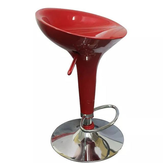Glossy Finish Red Gas Lift Bar Stools D - E0053