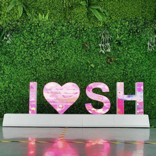 Wedding decor | Confession Decoration, Decoration Floor Standing P3 Screen Display LED Alphabet Letter & Symbol