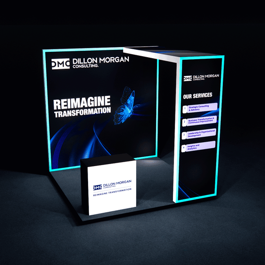 10×10 RGB Edge Lighting Trade Show Booth