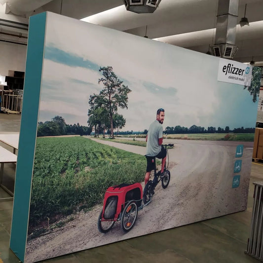 10 x 8 Backlit Displays Fabric Pop - Up With LED Light Kits