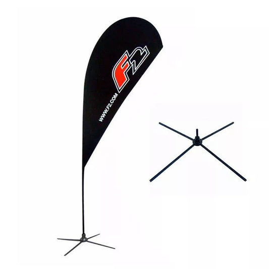 Teardrop Shape Trade Show Beach Flag D - B001