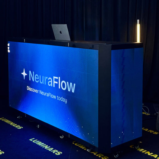 Folding Portable LED Video Counter for Trade Shows & Conferences