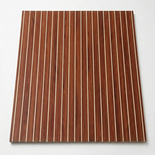 Wooden Grain No Glue PVC Flooring trade show use on a white background