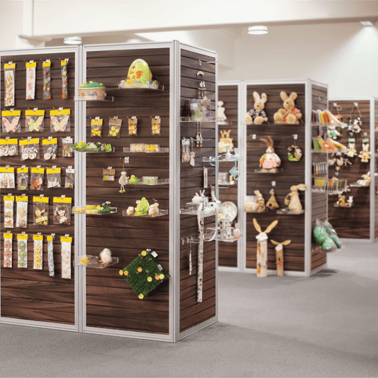 Standing PVC Slat Wall Display Shelves CL - SW100