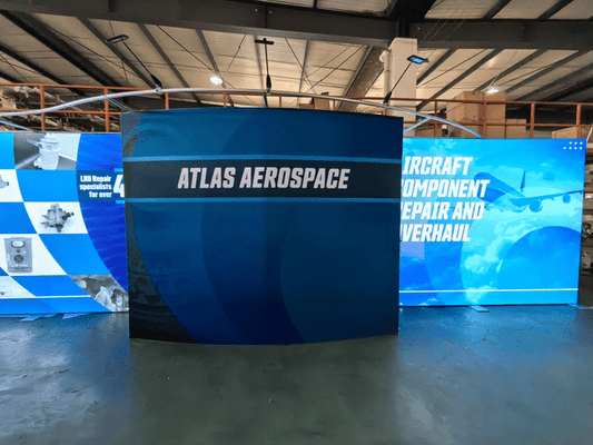 SEG&Pillowcase Fabric Stand Hybrid Exhibition Booth Design Template for 2025 Brands Show