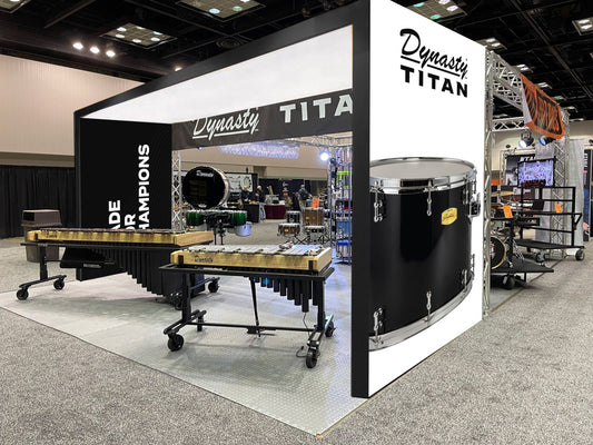 Arch - Type Custom Trade Show Display Made By Backlit SEG Fabric Lightbox Stand