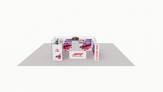 Creative Luminars Car Show Booth 20x20 with LED Wall