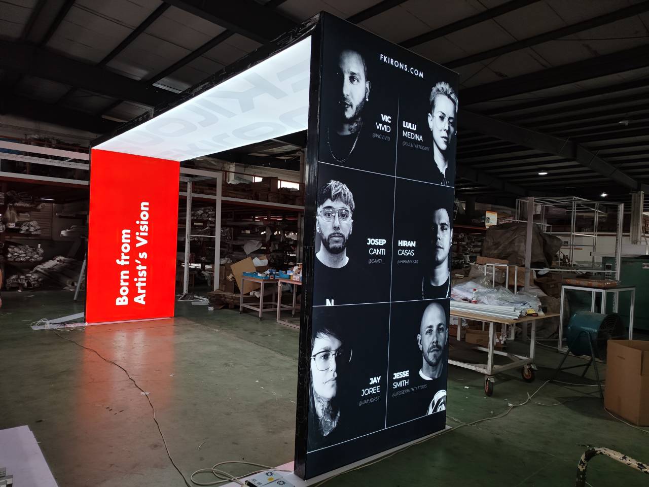 10x20 Arch type, FK Irons