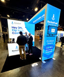 10×10 Fast Build Backlit Booth with TV Arch