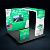 10x10 Trade Show Booth with TV