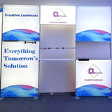 10x10 Versatile Portable LED Fabric Trade Show Booth Display from Creative Luminars