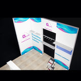 10x10 Versatile Portable LED Fabric Trade Show Booth Display from Creative Luminars
