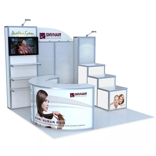 Aluminum Modular 10x10ft Exhibition Stand Compatible Octanorm Systems