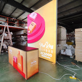 10x10 Booth with Portable Trade Show Counter