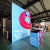 10x10 Booth with Portable Trade Show Counter