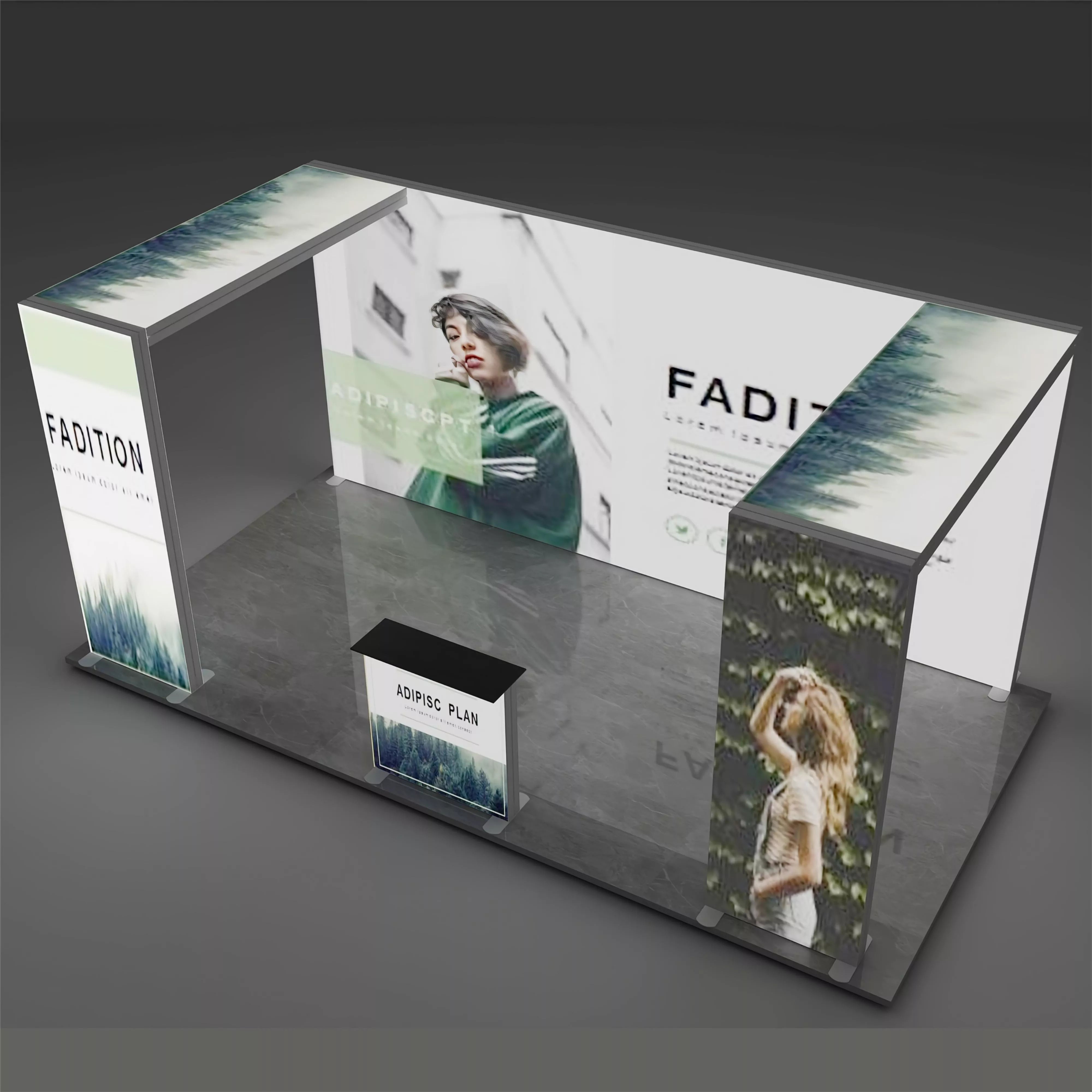 Versatile Backlit Trade Show Display: Portable, Lightweight, And Tailored To Any Space