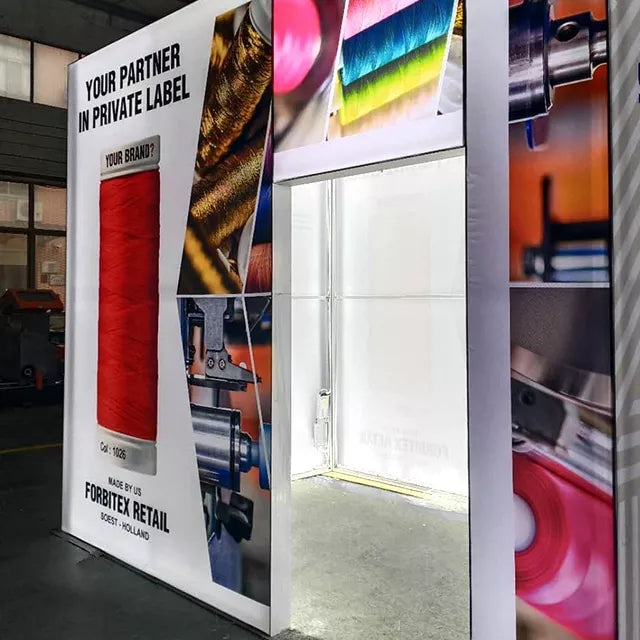 SEG Backlit Fabric Light Boxes | Lightbox Display Tower | Trade Show Display 10x10