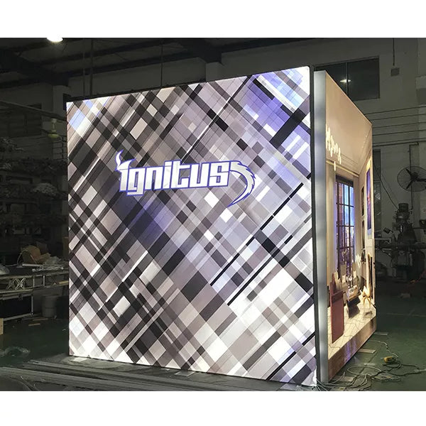 10'x10' Eco-friendly Modular Trade Show Backlit Exhibition Light Box