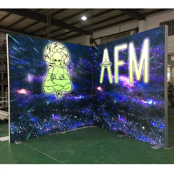 10'x10' Eco-friendly Modular Trade Show Backlit Exhibition Light Box