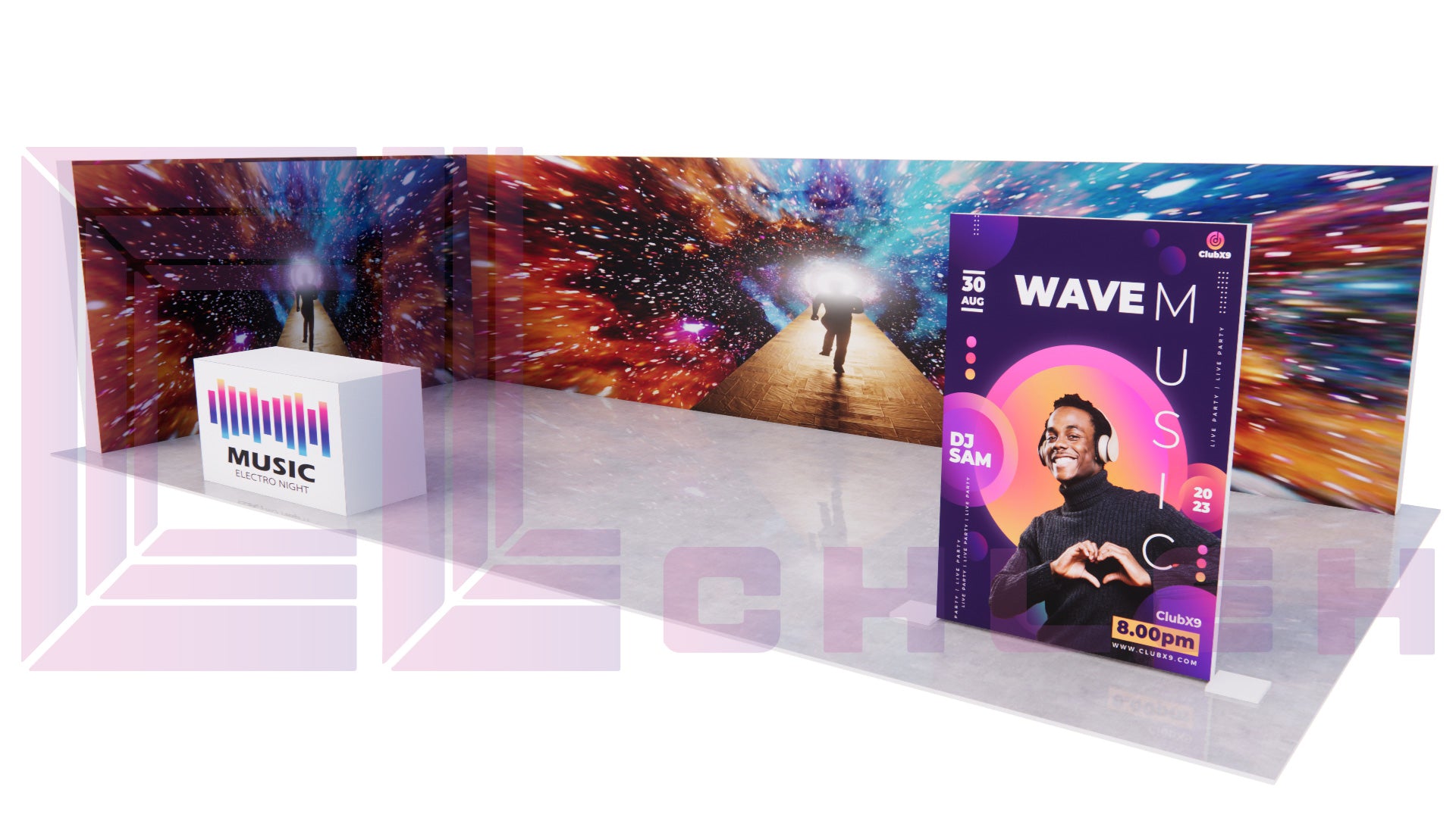 Creative Luminars 20x10 Seamless LED Video Wall Trade Show Displays