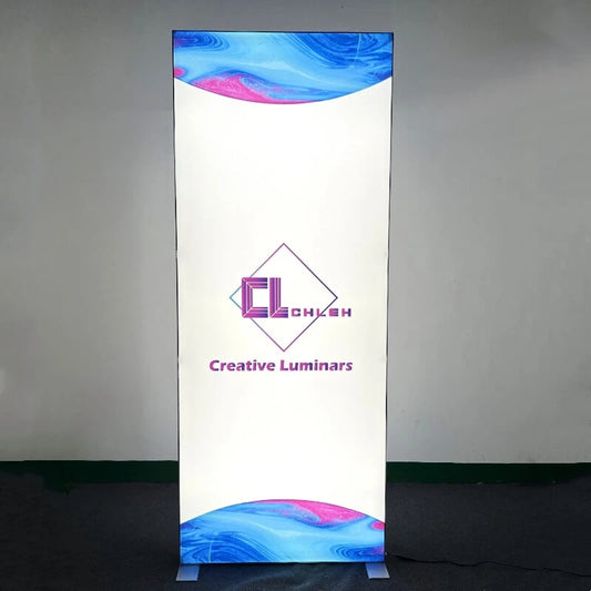 1x2m Creative Luminars SEG Portable Exhibiton Display Lightbox With Printed Graphics