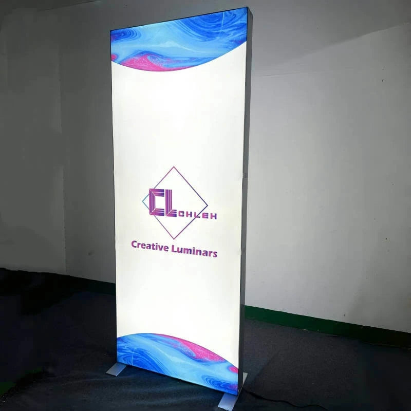 1x2m Creative Luminars SEG Portable Exhibiton Display Lightbox With Printed Graphics