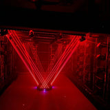 King Lighting 6 All Red Swinging Laser Arrows