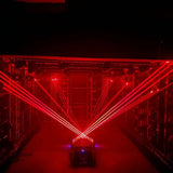 King Lighting 6 All Red Swinging Laser Arrows