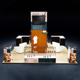 Beauty Salon Trade Show Booth Design - 20x20 Exhibition Stand