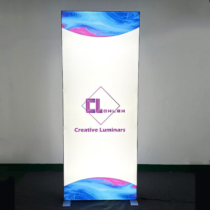 20x20 Aluminum Modular SEG Fabric Lightbox Exhibition Display from Creative Luminars