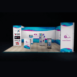 20x20 Aluminum Modular SEG Fabric Lightbox Exhibition Display from Creative Luminars