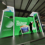 Pack Expo Popular Use 20x20 Custom Modular Hybrid Exhibit Booth Design with 3 - Tier Display Table