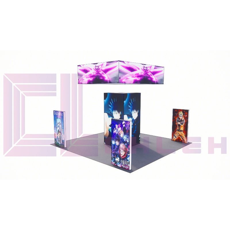20x20 Trade Show Booth LED Displaying Solution Provider In Creativeness