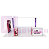 Bright Amazing 20x20 Creative Luminars Booth with LED Video Wall Arch for Trade Shows.