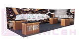 Creative Luminars LED Slat Counter and Signage Unique Design for 20x30 Setup