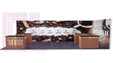 Creative Luminars LED Slat Counter and Signage Unique Design for 20x30 Setup