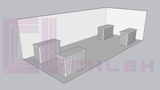 Creative Luminars LED Slat Counter and Signage Unique Design for 20x30 Setup