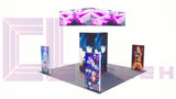 20x20 Trade Show Booth LED Displaying Solution Provider In Creativeness