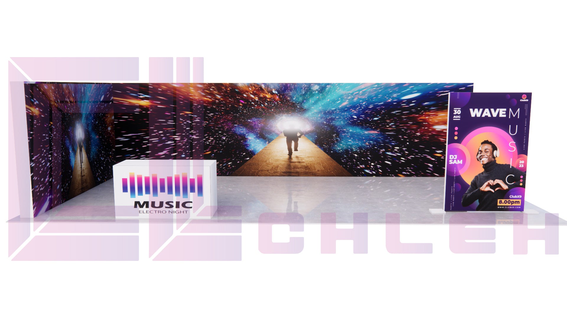 Creative Luminars 20x10 Seamless LED Video Wall Trade Show Displays