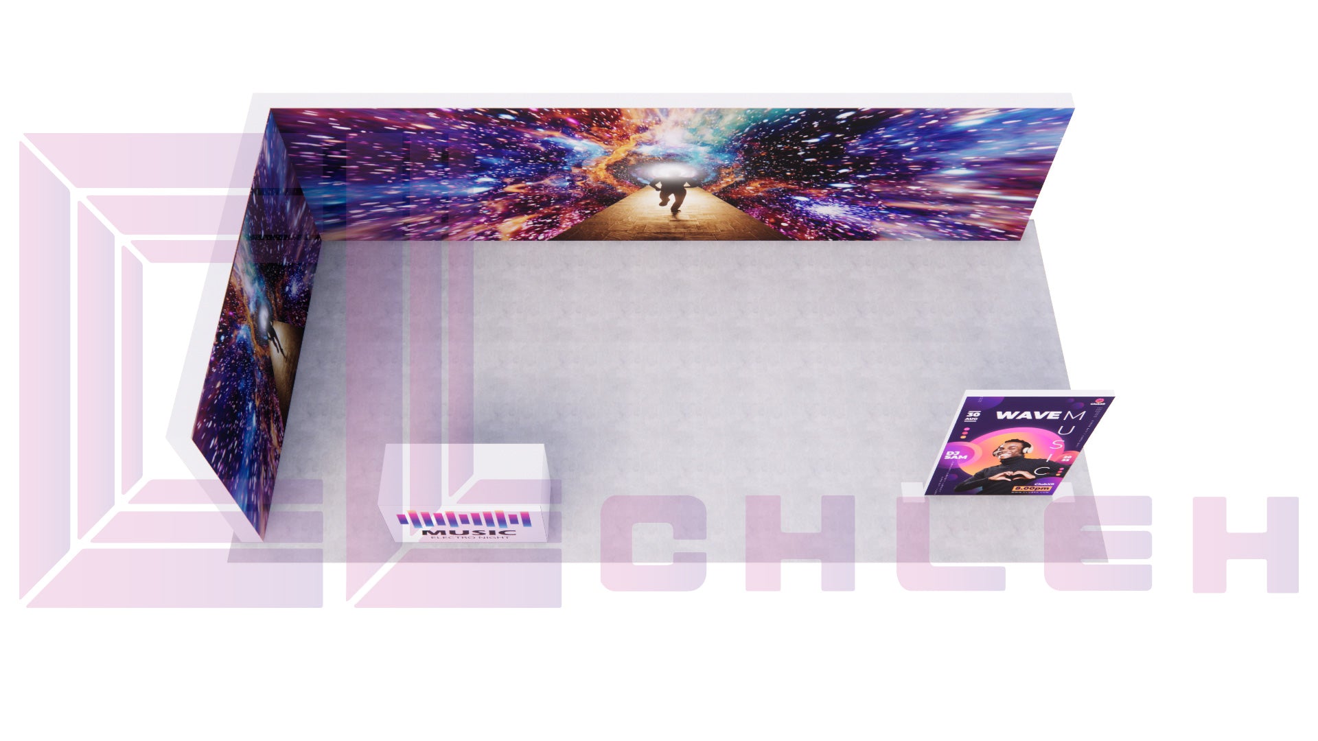 Creative Luminars 20x10 Seamless LED Video Wall Trade Show Displays