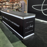 Creative Luminars Inline Backlit Wall With Trade Show Counter For Expo